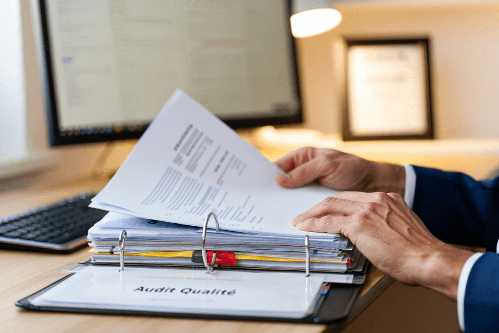 Montage du dossier comportant les éléments de preuve en vue du passage de l'audit initial de la certification Qualiopi